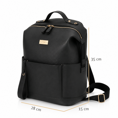 Mochila Pañalera Negra + KIT completo