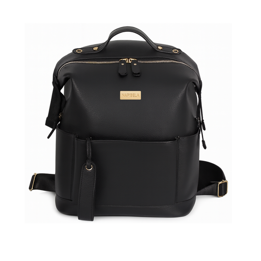 Mochila Pañalera  Negra + Mudador