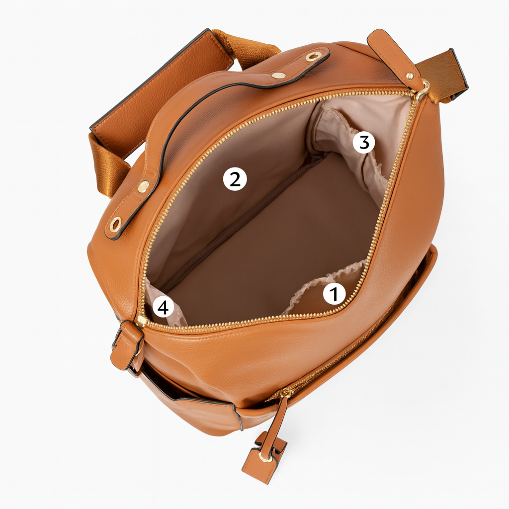 Vista superior napibela vacía